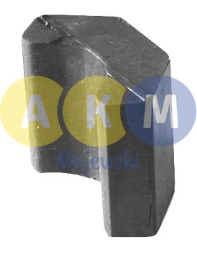 Rubber disk of aluminium fitting of spring leaf