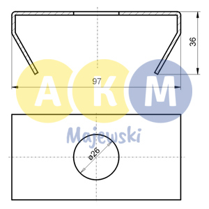 
Metal cover of the connector of the roof rack