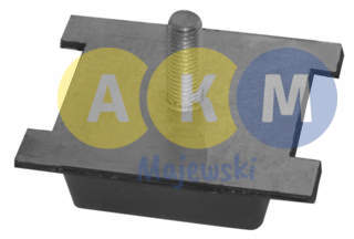 rubber-metal pressure disks for leaf springs; rubber;