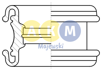 rear differential drive shaft bearing bush