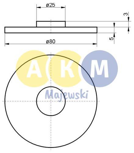 pressure disk for leaf spring