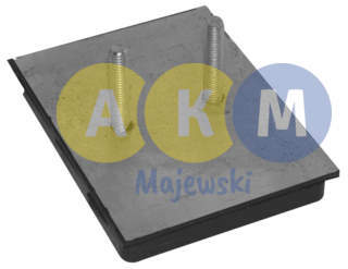 rubber-metal pressure disks for leaf springs;
