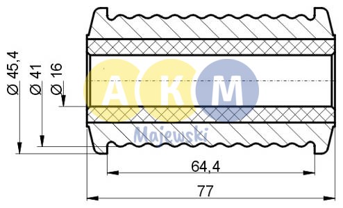 rubber-metal bush; leaf spring