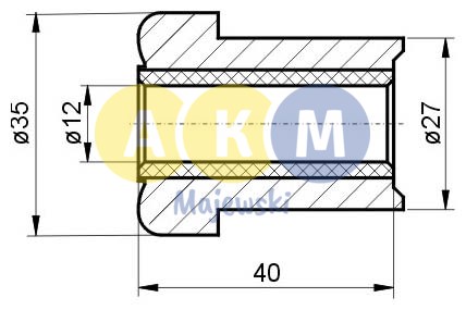 rubber-metal bush; leaf spring
