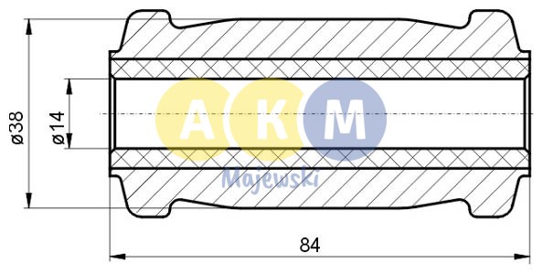 rubber-metal bush; control arm