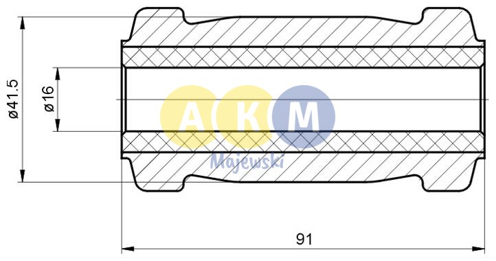 rubber-metal bush; front control arm lower