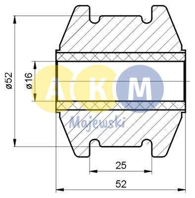 rubber-metal bush; control arm