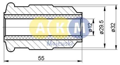 rubber-metal bush; control arm