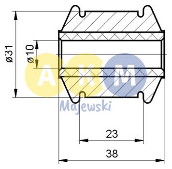 rubber-metal bush; shock absorbers