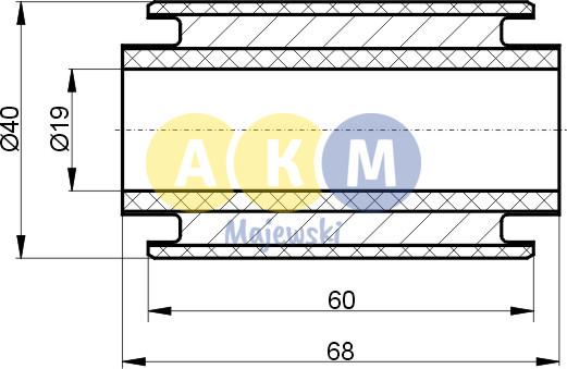 rubber-metal bush; leaf spring