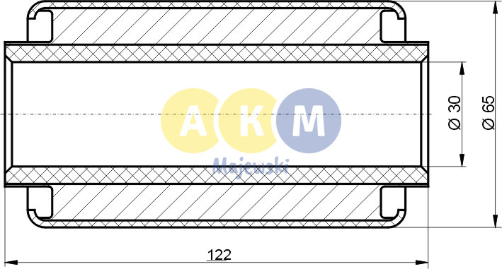 rubber-metal bush; leaf spring