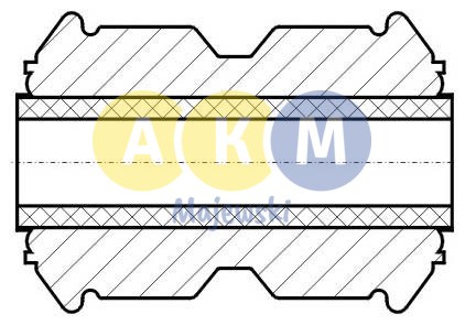 rubber-metal bush; back leaf spring