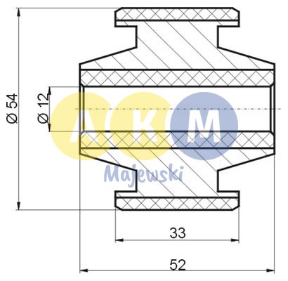 rubber-metal bush; control arm