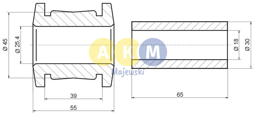 rubber-metal bush; control arm