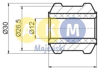 rubber-metal bush; stabilizer bar link
