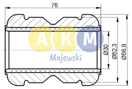 rubber-metal bush; spring leaf